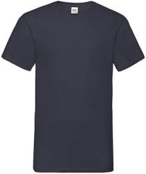 Fruit of the Loom Férfi póló Rövid ujjú Fruit of the Loom Valueweight V-Neck-Tee - M, Mély sötétkék (navy)