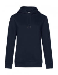 B&C Collection Női kapucnis hosszú ujjú pulóver B and C QUEEN Hooded /women XS, Sötétkék (navy)