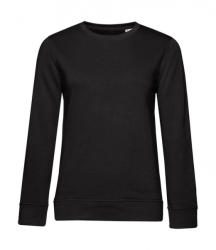 B&C Collection Női hosszú ujjú organikus pulóver B and C Organic Crew Neck /women French Terry XL, Teljesen fekete