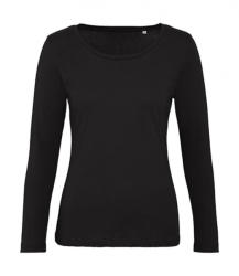 B&C Collection Női hosszú ujjú organikus póló B and C Organic Inspire LSL T /women T-shirt 2XL, Fekete