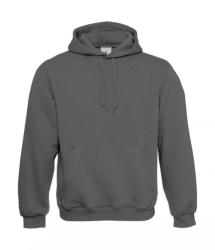 B&C Collection Férfi kapucnis hosszú ujjú pulóver B and C Hooded Sweatshirt XL, Acélszürke