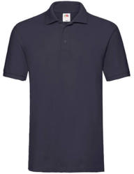 Fruit of the Loom Férfi Galléros póló Rövid ujjú Fruit of the Loom Premium Polo - XL, Mély sötétkék (navy)