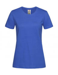 Stedman Női rövid ujjú organikus póló Stedman Classic-T Organic Fitted Women XS, Világos királykék