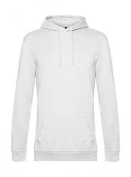 B&C Collection Férfi kapucnis hosszú ujjú pulóver B and C #Hoodie French Terry M, Fehér