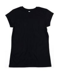 Mantis Női csapott ujjú organikus póló Mantis Women's Organic Roll Sleeve T L, Fekete