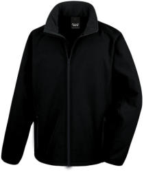 Result Férfi Softshell Hosszú ujjú Result Printable Softshell Jacket - XL, Fekete/fekete