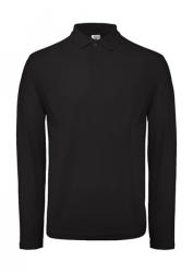 B and C Férfi hosszú ujjú galléros póló B and C ID. 001 LSL Polo XL, Fekete