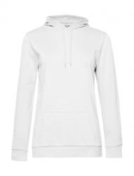 B&C Collection Női kapucnis hosszú ujjú pulóver B and C #Hoodie /women French Terry M, Fehér