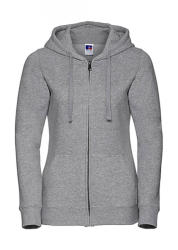 Russell Női kapucnis hosszú ujjú pulóver Russell Europe Ladies' Authentic Zipped Hood L, Világos Oxford