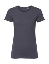 Russell Europe Női rövid ujjú organikus póló Russell Europe Ladies' Pure Organic Tee S, Konvoj szürke