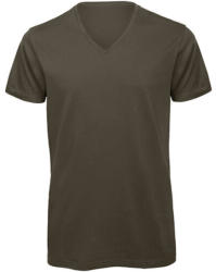 B and C Férfi rövid ujjú póló B&C Inspire V/men T-Shirt -S, Khaki zöld