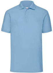 Fruit of the Loom Férfi Galléros póló Rövid ujjú Fruit of the Loom Polo Blended Fabric - S, Ég kék