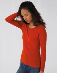 B&C Collection Női hosszú ujjú organikus póló B and C Organic Inspire LSL T /women T-shirt S, Sötétkék (navy)