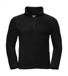 Russell Uniszex hosszú ujjú felső Russell Europe Quarter Zip Outdoor Fleece M, Fekete