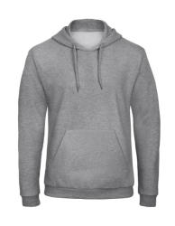 B&C Collection Férfi kapucnis hosszú ujjú pulóver B and C ID. 203 50/50 Hooded Sweatshirt Unisex L, Heather szürke