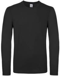 B&C Collection Férfi hosszú ujjú póló B&C #E150 LSL -4XL, Fekete