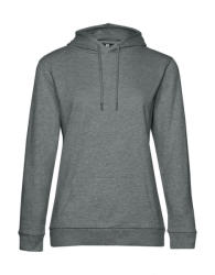 B&C Collection Női kapucnis hosszú ujjú pulóver B and C #Hoodie /women French Terry L, Heather Mid Szürke