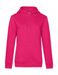 B&C Collection Női kapucnis hosszú ujjú pulóver B and C QUEEN Hooded /women S, Magenta rózsaszín