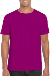 Gildan Férfi póló Rövid ujjú Gildan Softstyle Ring Spun T-Shirt - S, Berry