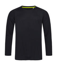 Stedman Férfi hosszú ujjú póló Stedman Active 140 LS Men 2XL, Opál fekete