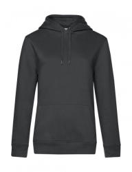B&C Collection Női kapucnis hosszú ujjú pulóver B and C QUEEN Hooded /women L, Aszfalt szürke