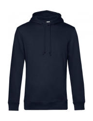 B&C Collection Férfi kapucnis hosszú ujjú organikus pulóver B and C Organic Hooded S, Sötétkék (navy)