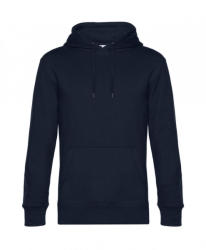 B&C Collection Uniszex kapucnis hosszú ujjú pulóver B and C KING Hooded XL, Sötétkék (navy)
