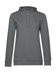 B&C Collection Női kapucnis hosszú ujjú pulóver B and C #Hoodie /women French Terry L, Elefánt szürke