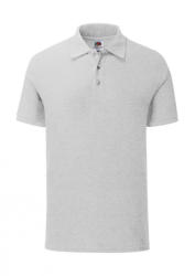Fruit of the Loom Uniszex rövid ujjú galléros póló Fruit of the Loom 65/35 Tailored Fit Polo 3XL, Heather szürke