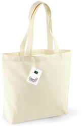 Westford Mill Uniszex organikus bevásárló táska Westford Mill Organic Cotton Shopper Egy méret, Naturál