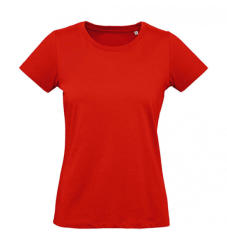 B and C Női rövid ujjú organikus póló B and C Organic Inspire Plus T /women T-shirt L, Tűzpiros
