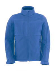 B&C Collection Férfi kapucnis kabát B and C Hooded Softshell/men S, Azur kék