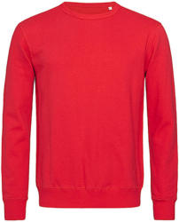 Stedman Férfi pulóver hosszú ujjú Stedman Active Sweatshirt - S, Karmazsinvörös