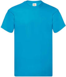 Fruit of the Loom Férfi póló Rövid ujjú Fruit of the Loom Original Full Cut T-Shirt - S, Azur kék