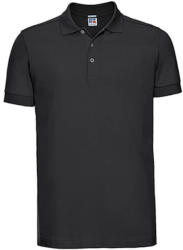 Russell Europe Férfi galléros póló rövid ujjú Russell Europe Men's Stretch Polo - 2XL, Fekete