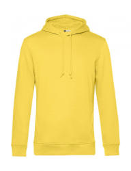 B&C Collection Férfi kapucnis hosszú ujjú organikus pulóver B and C Organic Hooded XS, Sárga fizz