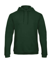 B&C Collection Férfi kapucnis hosszú ujjú pulóver B and C ID. 203 50/50 Hooded Sweatshirt Unisex S, Sötétzöld