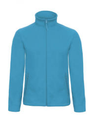 B&C Collection Férfi hosszú ujjú polár B and C ID. 501 Micro Fleece Full Zip S, Atoll kék