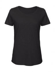 B and C Női rövid ujjú organikus póló B and C Organic Inspire Slub /women T-shirt XS, Chic Fekete