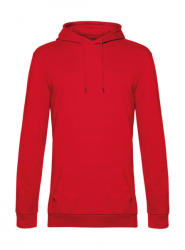 B&C Collection Férfi kapucnis hosszú ujjú pulóver B and C #Hoodie French Terry L, Piros