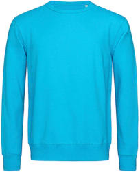 Stedman Férfi pulóver hosszú ujjú Stedman Active Sweatshirt - M, Hawaii kék
