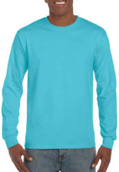 Gildan póló Hosszú ujjú Gildan Hammer Adult Long Sleeve T-Shirt - 2XL, Lagúna kék