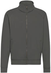 Fruit of the Loom Férfi Pulóver Hosszú ujjú Fruit of the Loom Classic Sweat Jacket - S, Világos grafitszürke