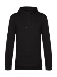 B&C Collection Férfi kapucnis hosszú ujjú pulóver B and C #Hoodie French Terry M, Teljesen fekete