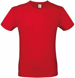 B and C Férfi rövid ujjú póló B&C #E150 T-Shirt -3XL, Piros