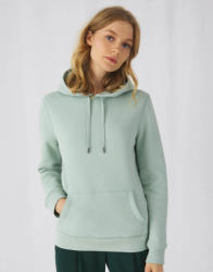 B&C Collection Női kapucnis hosszú ujjú pulóver B and C QUEEN Hooded /women XS, Fehér