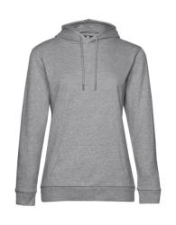 B&C Collection Női kapucnis hosszú ujjú pulóver B and C #Hoodie /women French Terry S, Heather szürke
