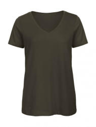 B and C Női rövid ujjú organikus felső B and C Organic Inspire V /women T-Shirt XS, Khaki zöld