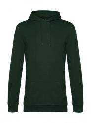 B&C Collection Férfi kapucnis hosszú ujjú pulóver B and C #Hoodie French Terry XS, Sötétzöld