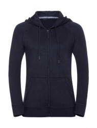 Russell Női kapucnis hosszú ujjú pulóver Russell Europe Ladies' HD Zipped Hood Sweat XS, Sötétkék (navy)